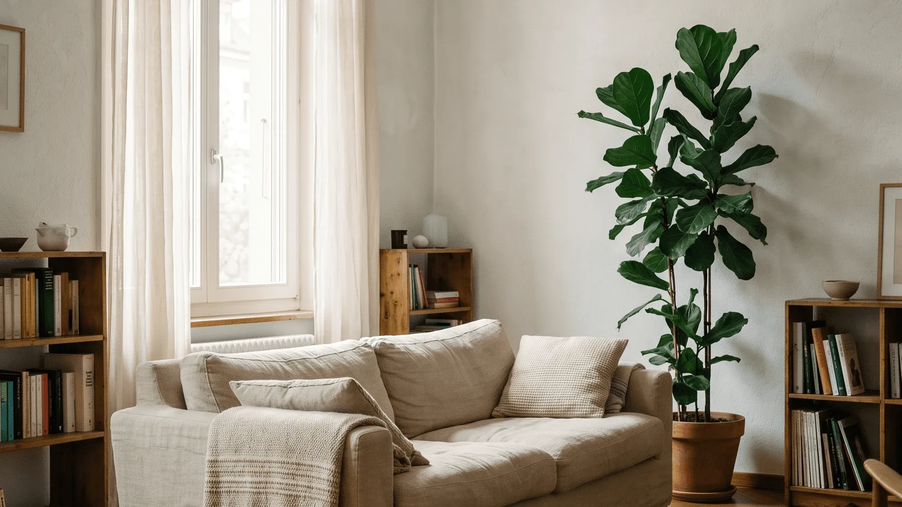 Parkettboden im Wohnzimmer